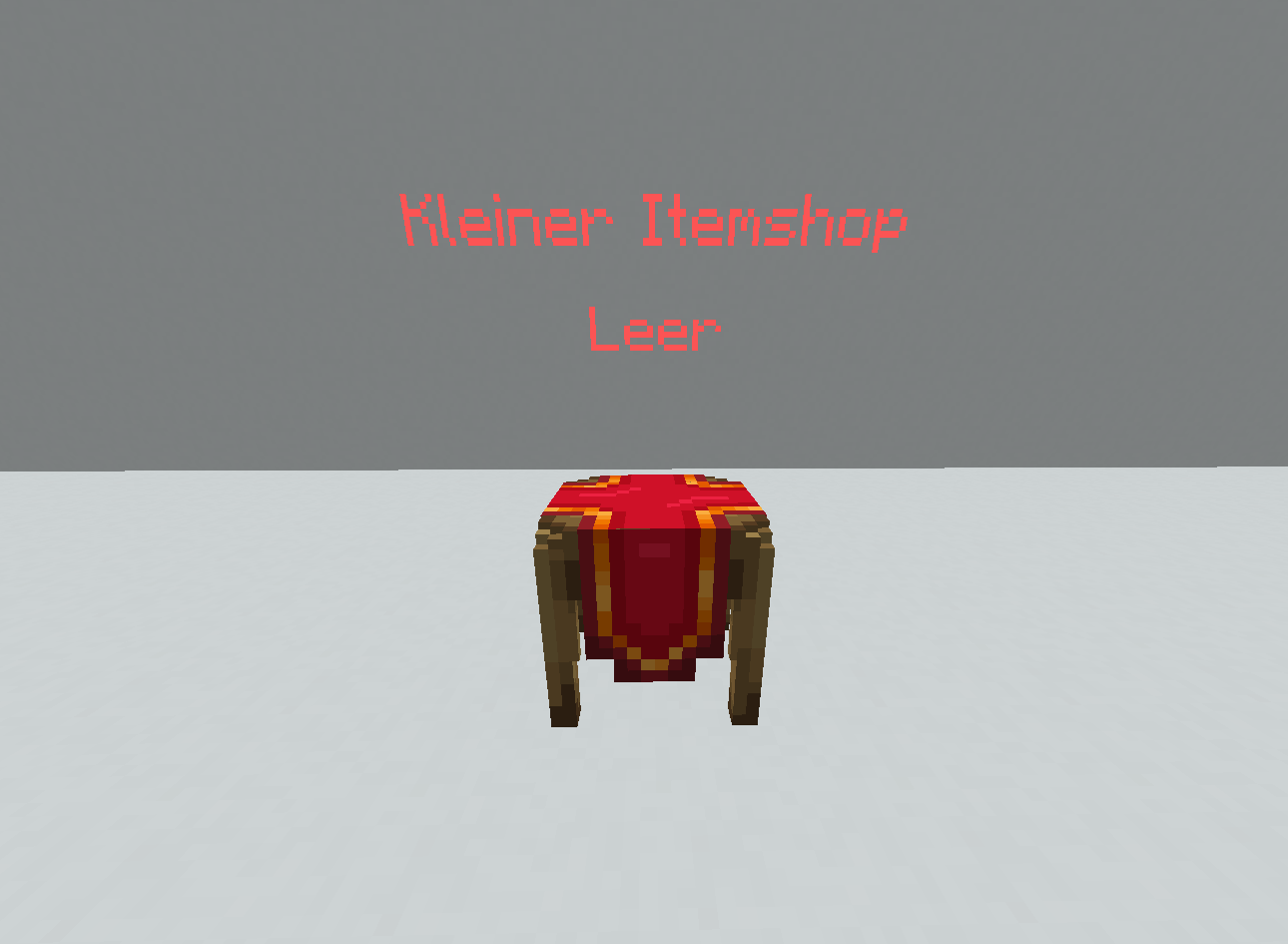 Die kleinen Itemshops haben<br>eine Kapazität von 4 Items.