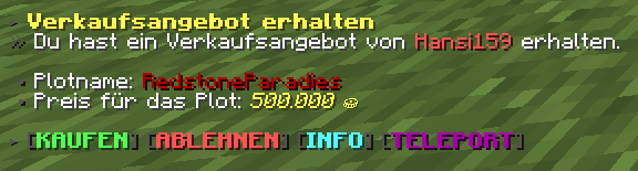 Ein Kaufangebot.