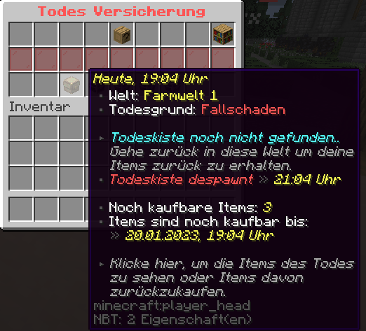 Alle Informationen zu einem Tod.