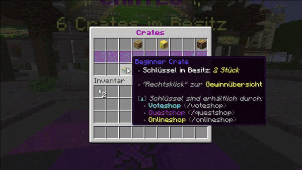 Schnelle Crate Öffnung