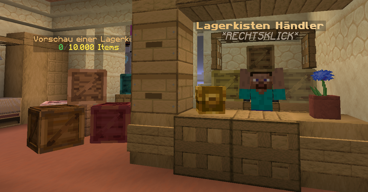 Der Lagerkisten Händler am Spawn