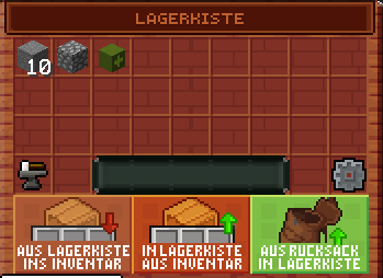 Lagerkiste im Inventar