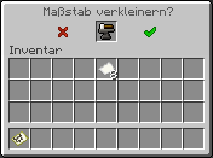 Untermenü: Maßstab verkleinern