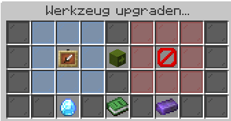 Das Inventar des Smaragdgrün Händlers.